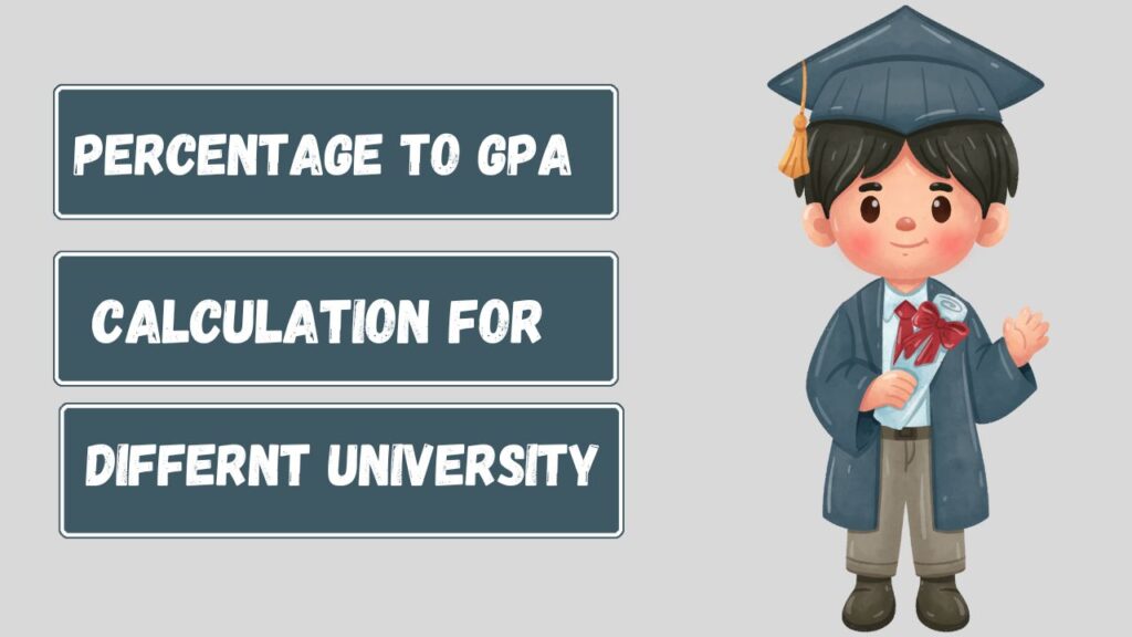 percentage to gpa calcalation for different university